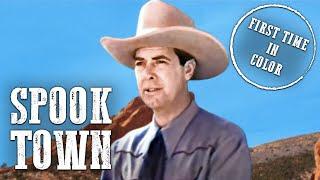 Spook Town | COLORIZED | WESTERN MOVIE | Dave O'Brien