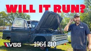 Will It RUN AND DRIVE?  Old C10 Truck Parked For Decades?