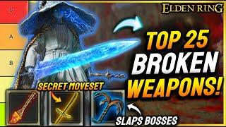 Elden Ring: NEW TOP 25 BEST WEAPONS Ranked in 2024