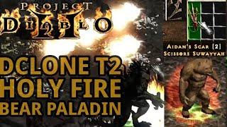 T2 Dclone Full fight, Item + Slam and Build Showcase of Bear Paladin in S9 of Project Diablo 2 (PD2)