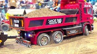 RC TRUCKS STUCKING ! HEAVY HAULAGE RC TRUCK ! DETAILED RC SHOW TRUCKS ! MODELL HOBBY SPIEL