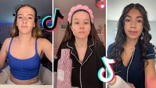 Makeup Tutorial Tiktok Compilation - GRWM  ( Get Ready With Me ) ️(Skincare, Makeup, Outfits) 955