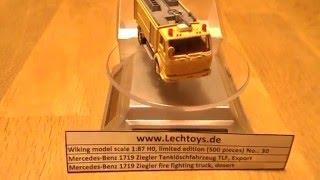 Edition 30 Wiking Mercedes-Benz 1719 Ziegler Tanklöschfahrzeug | LECHTOYS