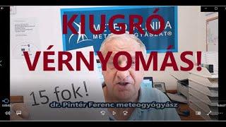 Kiugró vérnyomás! A frontérzékenyeket figyelmezteti a meteogyógyász® a Meteo Klinika TV-n!