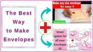  Best Envelope Tricks: Make your Own Envelopes for Any Card Shape and Size with no Punch Board 