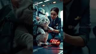 Kitten jumps out of plane with bomb | #shorts #kitten #cat #rescue