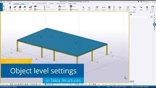 Tekla Structures - Object level settings [TS 2022 SP2]