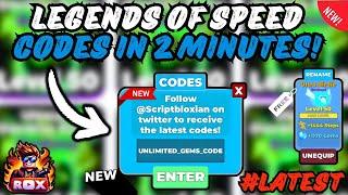 *NEW* All Working Codes For Legends OF Speed in JUST 2 Min!  Roblox 2024