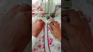 how to stitch kurti neck design with Lace #youtubeshortsindia #youtubeshorts #youtubevideo