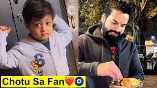 Meet My Sbse Chota FAN️|| Tasting Litti Chokha First Time