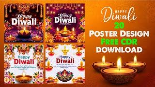 Diwali Poster Design CDR Free Download | Diwali Design CDR Free Download | #Diwali #shanitechguide