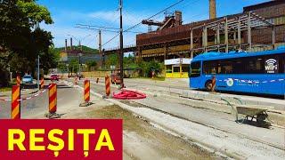 REȘIȚA  AM PEDALAT PRIN ORAȘUL ȘANTIER, PE LINIA DE TRAMVAI MUNCITORESC – CENTRU DOMAN  20.06.2024