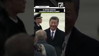 Chinese President Xi Jinping arrives in Kazan, Russia for 16th BRICS summit