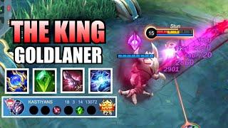 KING GOLD LANE IS BACK!! ZHASK TOP GLOBAL BEST BUILD TERSAKIT EMBLEM 2024 ZHASK GOLD LANE MLBB ZASK