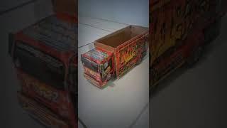 Miniatur truk dari kardus trending topik 2 #miniaturtruk