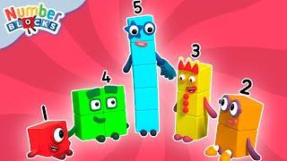 Off We Go | Full Episode - S1 E9 | Numberblocks (Level 1 - Red )