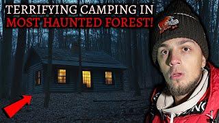 MY SCARIEST CAMPING TRIP - DISTURBING ENCOUNTER IN HAUNTED FOREST CAUGHT ON CAMERA