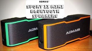 Speakers that can connect to one another (AOMAIS' Sport II MINI Bluetooth Speakers)