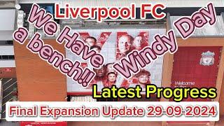 Liverpool FC Anfield Stadium Expansion Final Update 29-09-2024 Drone Footage 4K