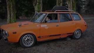 1979 Subaru Wagon on custom air-ride suspsension