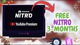 FREE 3-MONTHS DISCORD NITRO | DISCORD X YOUTUBE COLLAB (WORKING 2024)