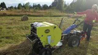 Caeb baler on BCS tractor