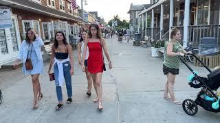 Ocean Beach Fire Island NY  walking tour Great South Bay Walk New York USA  summer 2021 4K