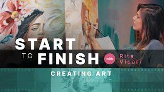 Artists: Watch this Stunning Mixed Media Painting Tutorial