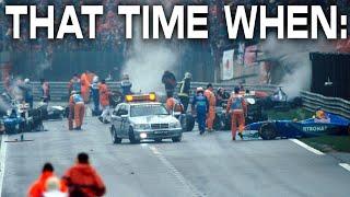 THAT TIME WHEN: THE BIGGEST CRASH IN F1 HISTORY TOOK PLACE DURING SPA 98