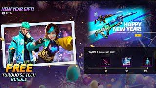 FREE Rewards Happy New Year Event Free Fire | Claim Gun Skin & Bundle Free Fire | FF New Event