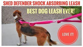 BEST DOG LEASH Shed Defender Absorbing Bungee Leash with 3 Handles