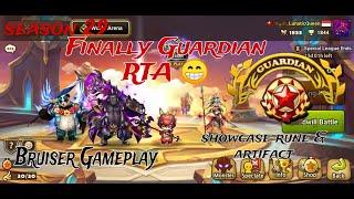 RTA SEASON 29! Finally Finished Guardian 1  ( Bruiser Gameplay, rune & artifacts ) - Summoners War