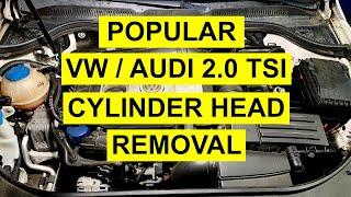 Complete Cylinder Head Removal & Install On Popular VW, Audi 2.0 T TSI Engine Gen 1,2,3 2008 & Up