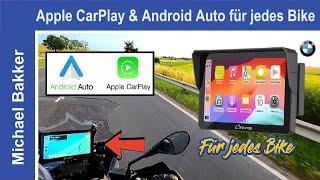 Carpuride W 702 | Apple Carplay & Android Auto für jedes Motorrad zum Nachrüsten.