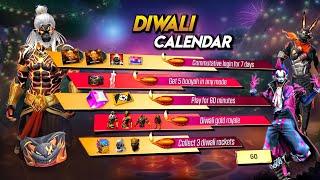 Diwali Event Calendar आ गया | Clown Incubator Return | Free Fire New Event | Ff New Event