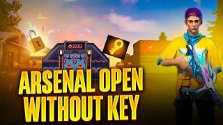 Is It Possible ? Opening Arsenal Without A Key In Free Fire  How To Open Arsenal Without A Key ?