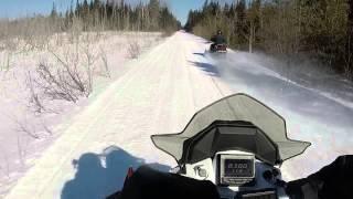 Polaris Axys Switchback 800 - 116 mph on the speedo!