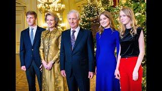 Belgian Royals at Christmas Reception at the Royal Palace in Brussels. #PrincessElisabeth