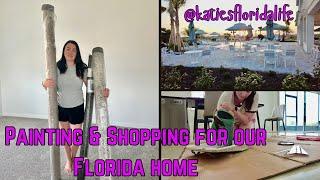 Painting & Shopping for our Florida home | Weekly Vlog | Answering Questions