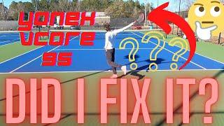 Can I fix the Vcore 95's TERRIBLE FLAW?? (Racquet Modifications)