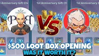 PAYNE VS ZAFF! $500 LOOT BOX OPENING!! WHO WON? [Solo Leveling: Arise]