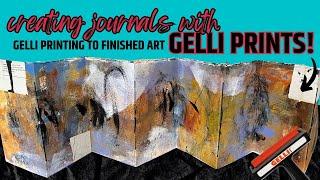 Gelli Printing to Finished Art: Turning Our Prints Into a Folded Book!