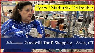 Starbucks Collectible at Goodwill Thrift Shop! Pyrex, Milk Glass, China - Thrift with me Dr. Lori