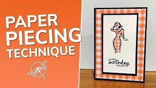 Learn the paper piecing technique and make a fabulous card