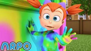 Robot Over The Rainbow! | Arpo the Robot | Funny Cartoons for Kids | @ARPOTheRobot