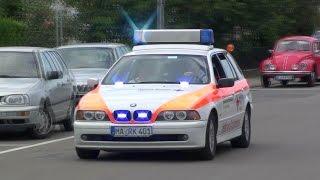 Verkehrsunfall mit eingeklemmter Person [Schauübung DRK & Feuerwehr Schriesheim]