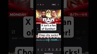 Gunther SUCKS? #boring #wwe #wrestling #smackdown #raw #gunther #chops #ringgeneral #jeyuso