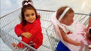 Kids Shopping Trip /Shopping Cart with  Baby Doll