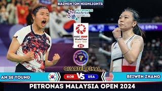 [WS QF] AN Se Young (KOR) vs Beiwen ZHANG (USA) | Malaysia Open 2025 Badminton