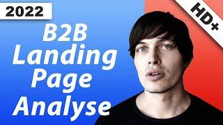 B2B Landing Page Analyse (echtes Beispiel)